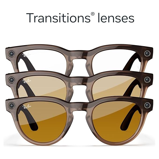 Buy Ray-Ban,Ray-Ban Meta Headliner RW4009 – Shiny Warm Stone Frame, Transitions Saffron Yellow Lenses - Gadcet UK | UK | London | Scotland | Wales| Near Me | Cheap | Pay In 3 | Smart Glasses